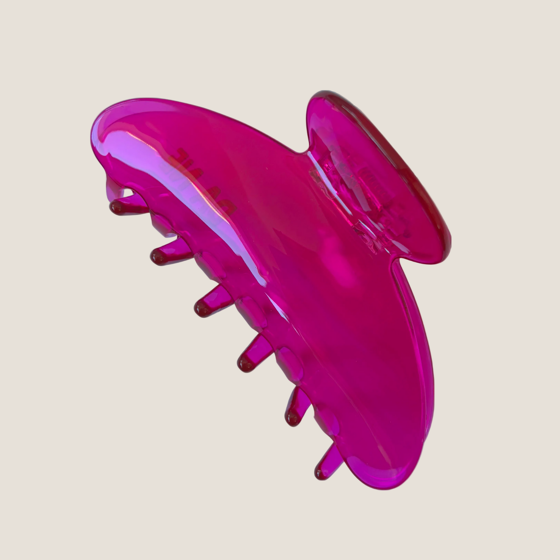 Pink hair claw on a white background