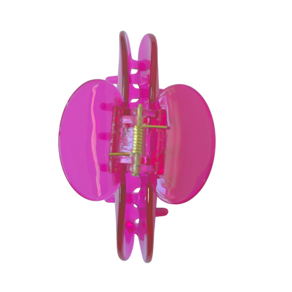 Pink Sheer Hair Claw