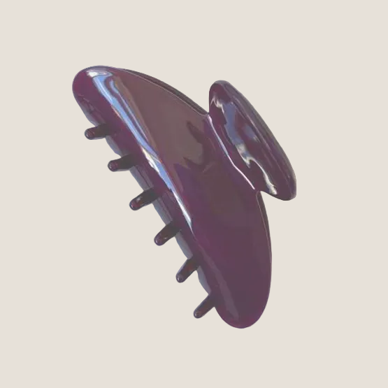 Purple claw on a white background