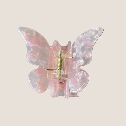Pink Butterfly Hair Claw